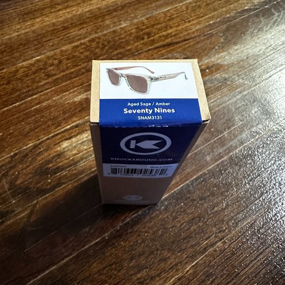 New Knockaround Sunglasses, Seventy Nines in Aged Sage and Amber - Picture 5 of 5